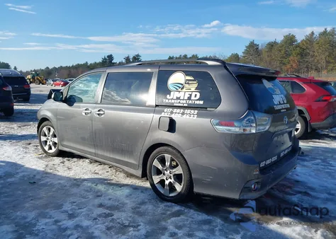 2013 Toyota Sienna Se 8 Passenger from USA, damaged, VIN 5TDXK3DC7DS348847
